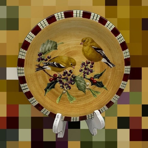 LENOX Winter Greetings Goldfinch Everyday by Catherine McClung Salad Plate - Picture 4 of 16